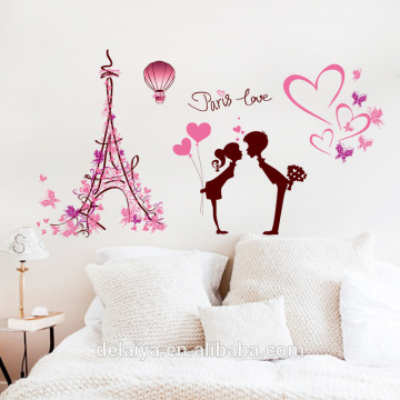 Paris Love Sweet PVC Wall Sticker